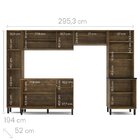 Cozinha Modulada 11 Portas 1 Gaveta 2 Nichos Espaguete Alamo/