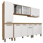 Cozinha Modulada 11 Portas 5 Peças Tieli Boreal/branco - Móve