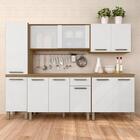 Cozinha Modulada 11 Portas 5 Peças Tieli Boreal/branco - Móve