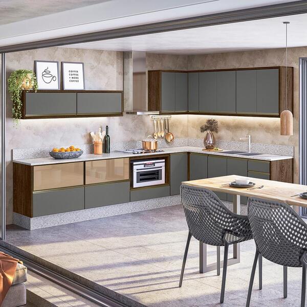 Cozinha Modulada 12 Peças Em Mdf Kali Premium Cj9 Nicioli
