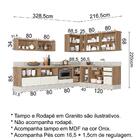 Cozinha Modulada 12 Peças Em Mdf Kali Premium Cj9 Nicioli