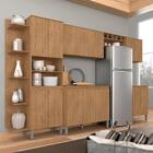 Cozinha Modulada 12 Portas 7 Peças Vitória Carvalho Americano