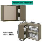Cozinha Modulada 14 Peças Mdf Evy 31 Henn