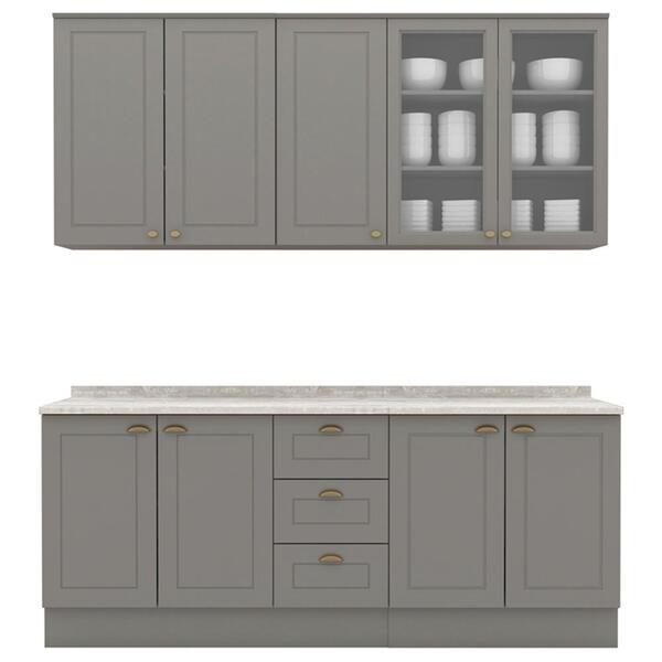 Cozinha Modulada 200 Cm Ce854 Americana Henn