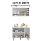 Cozinha Modulada 230cm 4 Peças Balcão E Aéreo Vanessa Amêndoa