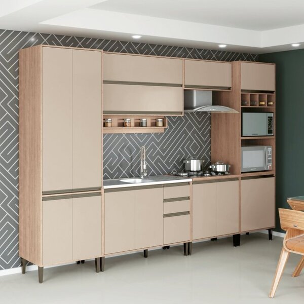 Cozinha Modulada 2 Balcões 2 Armários Aéreos 2 Paneleiros 1 P