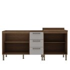 Cozinha Modulada 2 Balcões Com Tampo De 70cm Para Cooktop Éba