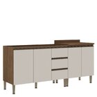 Cozinha Modulada 2 Balcões Com Tampo De 70cm Para Cooktop Éba