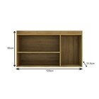 Cozinha Modulada 2 Peças 1 Aéreo 1 Balcão Magnólia Mel/branco