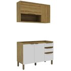 Cozinha Modulada 2 Peças 1 Aéreo 1 Balcão Magnólia Mel/branco