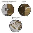 Cozinha Modulada 2 Peças 1 Aéreo 1 Balcão Magnólia Mel/grafite