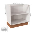 Cozinha Modulada 2 Peças 2 Balcões Arizona Cabecasa Madeiraor