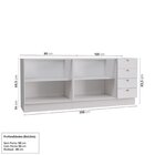 Cozinha Modulada 2 Peças 2 Balcões Arizona Cabecasa Madeiraor