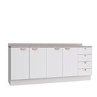 Cozinha Modulada 2 Peças 2 Balcões Arizona Cabecasa Madeiraor