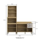 Cozinha Modulada 2 Peças 7 Portas 2 Gavetas Balcão Com Tampo