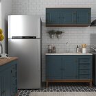 Cozinha Modulada 2 Peças Azul Petróleo