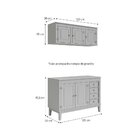 Cozinha Modulada 2 Peças Azul Petróleo