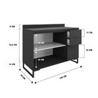 Cozinha Modulada 2 Peças Balcão 120cm, Balcão Com Gaveta 80cm