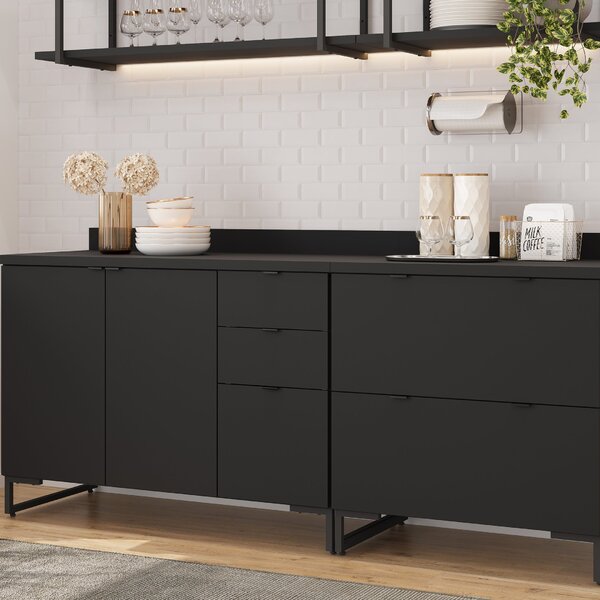 Cozinha Modulada 2 Peças Balcão 120cm, Balcão Com Gaveta 80cm