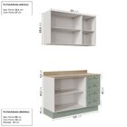 Cozinha Modulada 2 Peças Com Balcão E Armário Aéreo Arizona C