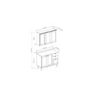 Cozinha Modulada 2 Peças Com Balcão E Armário Aéreo E Tampo P