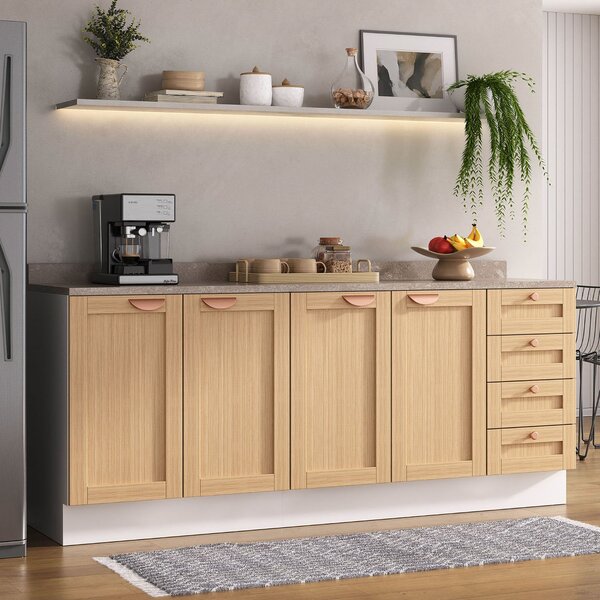 Cozinha Modulada 2 Peças Com Tampo 2 Balcões Arizona Cabecasa