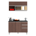 Cozinha Modulada 2 Peças Evidence Amendoa Poliman