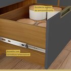 Cozinha Modulada 2 Peças Ripado Imperatriz 100% Mdf Freijó/gr