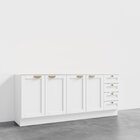 Cozinha Modulada 2 Peças Sem Tampo 2 Balcões Arizona Cabecasa