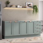 Cozinha Modulada 2 Peças Sem Tampo 2 Balcões Arizona Cabecasa