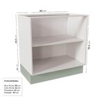 Cozinha Modulada 2 Peças Sem Tampo 2 Balcões Arizona Cabecasa