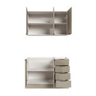 Cozinha Modulada 2 Peças Sem Tampo Com Rodapé 1 Aéreo E 1 Bal