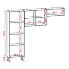 Cozinha Modulada 3 Peças 222cm 2933 Ktp