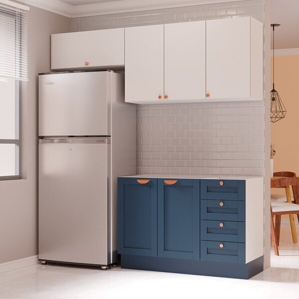 Cozinha Modulada 3 Peças 2 Aéreos 1 Balcão Arizona Cabecasa M