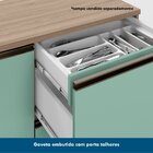 Cozinha Modulada 3 Peças 4 Portas 3 Gavetas Com Balcão Para P