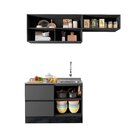 Cozinha Modulada 3 Peças 4 Portas 3 Gavetas Com Balcão Para P