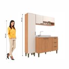 Cozinha Modulada 3 Peças 5 Portas 3 Gavetas Carol Freijó/off