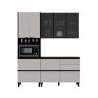 Cozinha Modulada 3 Peças 7 Portas 5 Gavetas Mdf Dodradiça Slo