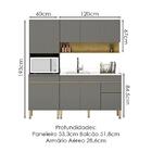 Cozinha Modulada 3 Pecas Balcao Pia 3023 Line Ktp