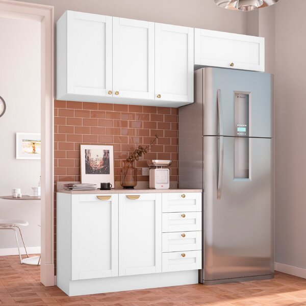 Cozinha Modulada 3 Peças Com Tampo 2 Aéreos 1 Balcão Arizona