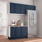 Cozinha Modulada 3 Peças Com Tampo 2 Aéreos 1 Balcão Cabecasa