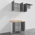 Cozinha Modulada 3 Peças Com Tampo 2 Aéreos 1 Balcão Cabecasa