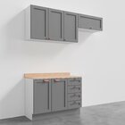 Cozinha Modulada 3 Peças Com Tampo 2 Aéreos 1 Balcão Cabecasa