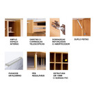 Cozinha Modulada 3 Peças Com Tampo Dália Tecno Mobili