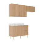 Cozinha Modulada 3 Peças Com Tampo Dália Tecno Mobili