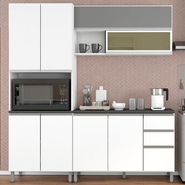 Cozinha Modulada 3 Peças Com Tampo J00099 Evidence Pln
