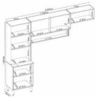 Cozinha Modulada 3 Peças Com Vidro Alba Demóbile