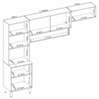Cozinha Modulada 3 Peças Com Vidro Alba Demóbile