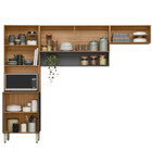 Cozinha Modulada 3 Peças Com Vidro Alba Demóbile