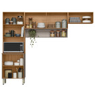 Cozinha Modulada 3 Peças Com Vidro Alba Demóbile